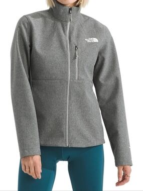 Women's Gray Softshell Zip Jacket